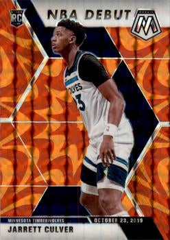#263 Jarrett Culver - Minnesota Timberwolves - 2019-20 Panini Mosaic - Reactive Orange Basketball