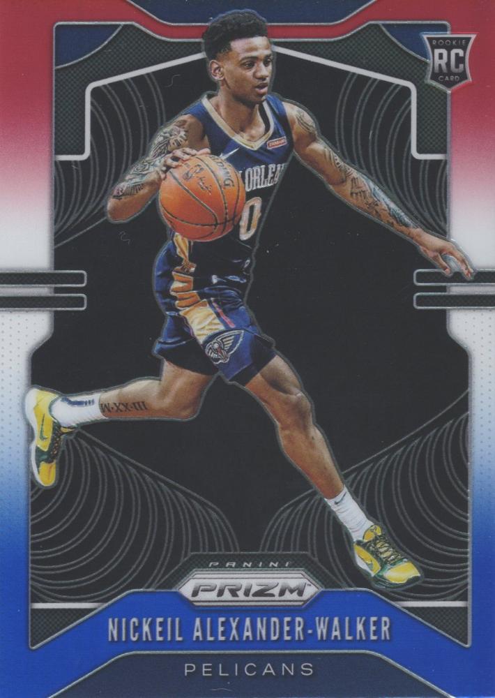 #263 Nickeil Alexander-Walker - New Orleans Pelicans - 2019-20 Panini Prizm - Prizms Red White and Blue Basketball