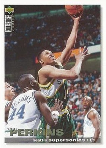 #264 Sam Perkins - Seattle SuperSonics - 1995-96 Collector's Choice Basketball