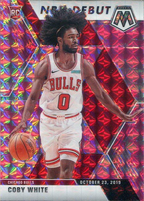 #264 Coby White - Chicago Bulls - 2019-20 Panini Mosaic - Camo Pink Basketball