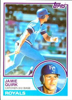 #264 Jamie Quirk - Kansas City Royals - 1983 Topps Baseball