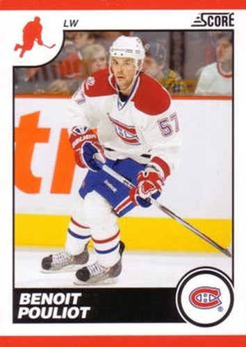 #264 Benoit Pouliot - Montreal Canadiens - 2010-11 Score Hockey