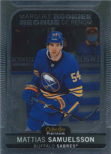 #264 Mattias Samuelsson - Buffalo Sabres - 2021-22 O-Pee-Chee Platinum Hockey