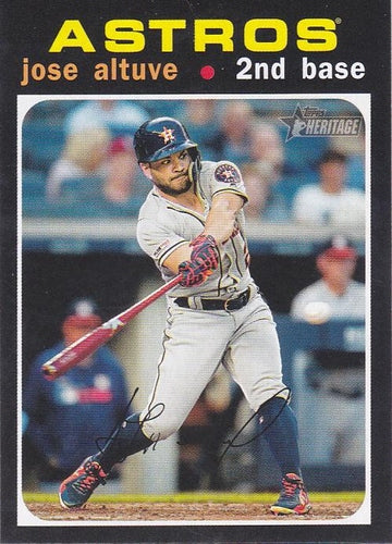 #264 Jose Altuve - Houston Astros - 2020 Topps Heritage Baseball