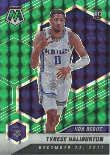 #264 Tyrese Haliburton - Sacramento Kings - 2020-21 Panini Mosaic - Mosaic Green Basketball
