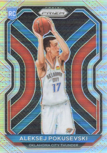 #264 Aleksej Pokusevski - Oklahoma City Thunder - 2020-21 Panini Prizm - Silver Prizms Basketball