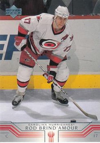 #264 Rod Brind'Amour - Carolina Hurricanes - 2001-02 Upper Deck Hockey