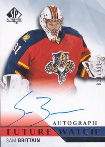 #264 Sam Brittain - Florida Panthers - 2015-16 SP Authentic Hockey