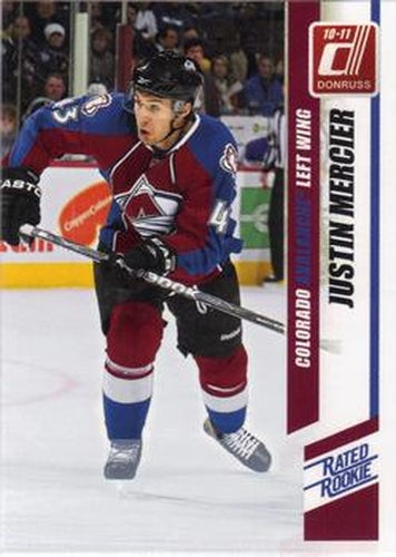 #264a Justin Mercier - Colorado Avalanche - 2010-11 Donruss Hockey