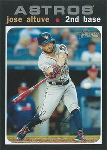 #264b Jose Altuve - Houston Astros - 2020 Topps Heritage Baseball