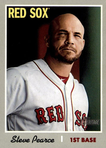 #265 Steve Pearce - Boston Red Sox - 2019 Topps Heritage Baseball