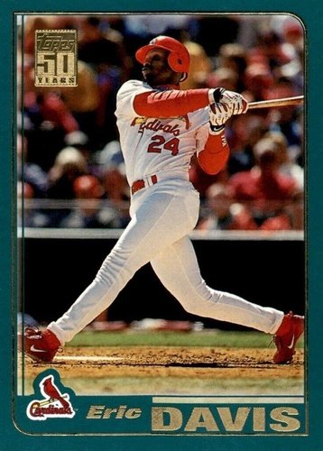 #265 Eric Davis - St. Louis Cardinals - 2001 Topps Baseball