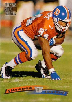#265 Shannon Sharpe - Denver Broncos - 1996 Stadium Club Football