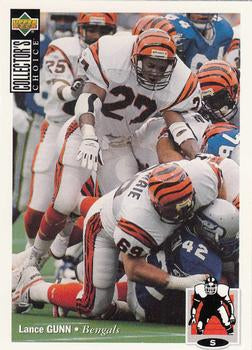 #265 Lance Gunn - Cincinnati Bengals - 1994 Collector's Choice Football