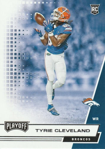 #265 Tyrie Cleveland - Denver Broncos - 2020 Panini Playoff Football