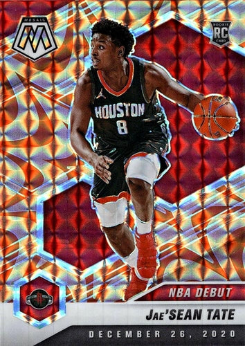 #265 Jae'Sean Tate - Houston Rockets - 2020-21 Panini Mosaic - Mosaic Reactive Orange Basketball