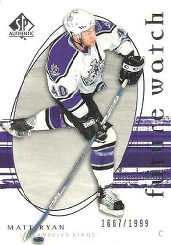 #265 Matt Ryan - Los Angeles Kings - 2005-06 SP Authentic Hockey
