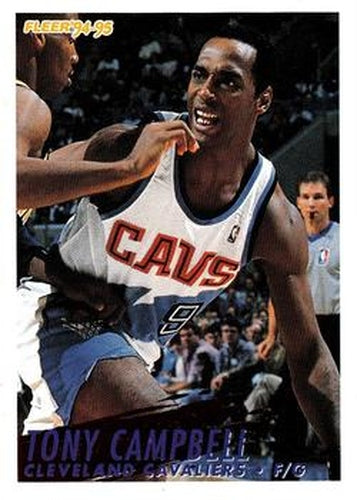 #265 Tony Campbell - Cleveland Cavaliers - 1994-95 Fleer Basketball