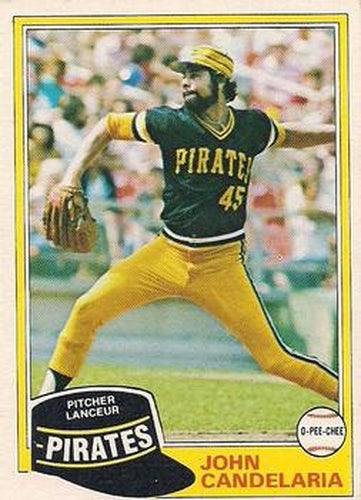 #265 John Candelaria - Pittsburgh Pirates - 1981 O-Pee-Chee - Gray Back Baseball