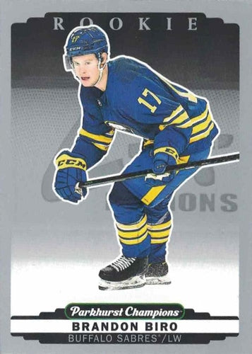 #265 Brandon Biro - Buffalo Sabres - 2022-23 Parkhurst Champions - Silver Hockey