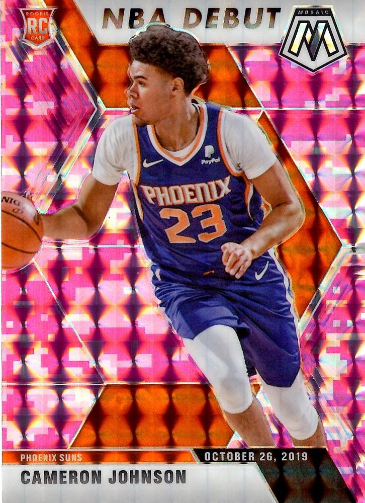 #265 Cameron Johnson - Phoenix Suns - 2019-20 Panini Mosaic - Camo Pink Basketball