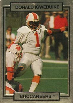 #265 Donald Igwebuike - Tampa Bay Buccaneers - 1990 Action Packed Football