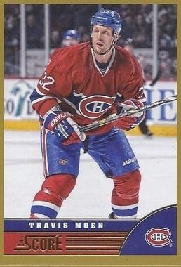 #265 Travis Moen - Montreal Canadiens - 2013-14 Score - Gold Hockey