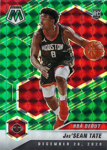 #265 Jae'Sean Tate - Houston Rockets - 2020-21 Panini Mosaic - Mosaic Green Basketball