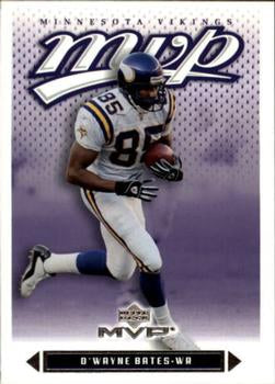 #265 D'Wayne Bates - Minnesota Vikings - 2003 Upper Deck MVP Football