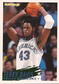 #266 Terry Davis - Dallas Mavericks - 1994-95 Fleer Basketball