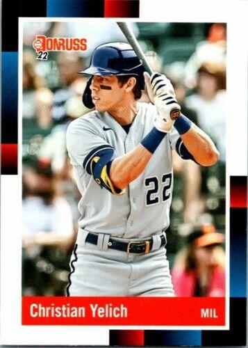 #266 Christian Yelich - Milwaukee Brewers - 2022 Donruss Baseball