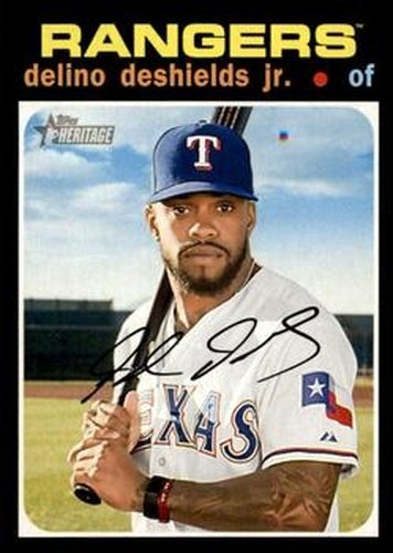 #266 Delino DeShields Jr. - Texas Rangers - 2020 Topps Heritage Baseball