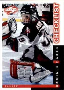 #266 Dominik Hasek - Buffalo Sabres - 1997-98 Score Hockey