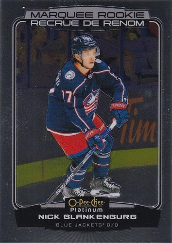 #266 Nick Blankenburg - Columbus Blue Jackets - 2022-23 O-Pee-Chee Platinum Hockey