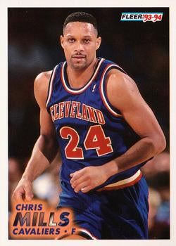 #266 Chris Mills - Cleveland Cavaliers - 1993-94 Fleer Basketball