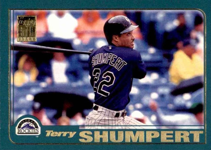 #266 Terry Shumpert - Colorado Rockies - 2001 Topps Baseball