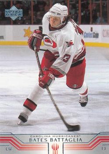 #266 Bates Battaglia - Carolina Hurricanes - 2001-02 Upper Deck Hockey