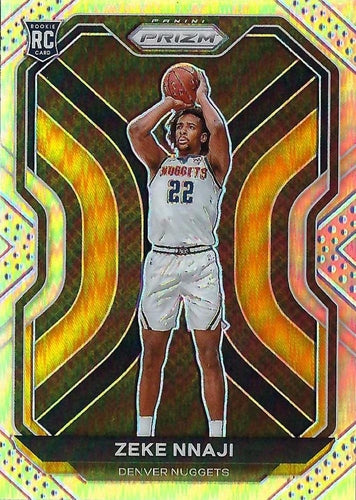 #266 Zeke Nnaji - Denver Nuggets - 2020-21 Panini Prizm - Silver Prizms Basketball