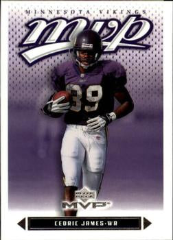 #266 Cedric James - Minnesota Vikings - 2003 Upper Deck MVP Football