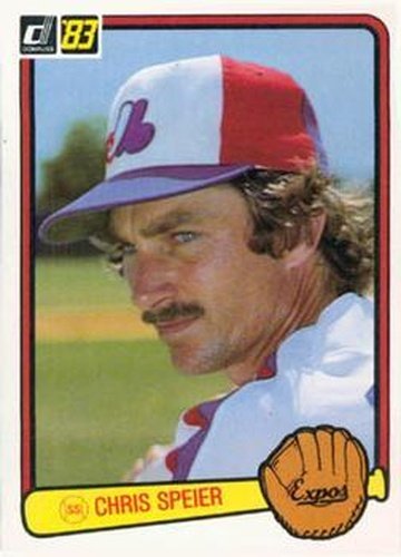 #266 Chris Speier - Montreal Expos - 1983 Donruss Baseball