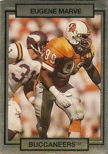 #266 Eugene Marve - Tampa Bay Buccaneers - 1990 Action Packed Football