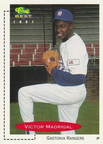 #266 Victor Madrigal - Gastonia Rangers - 1991 Classic Best Baseball
