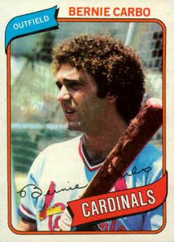 #266 Bernie Carbo - St. Louis Cardinals - 1980 Topps Baseball