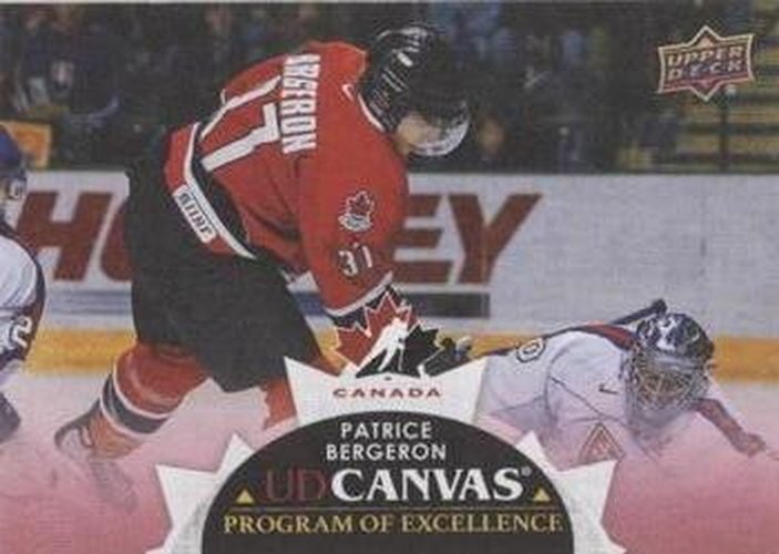 #C266 Patrice Bergeron - Canada - 2021-22 Upper Deck - UD Canvas Hockey
