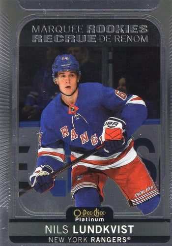 #266 Nils Lundkvist - New York Rangers - 2021-22 O-Pee-Chee Platinum Hockey
