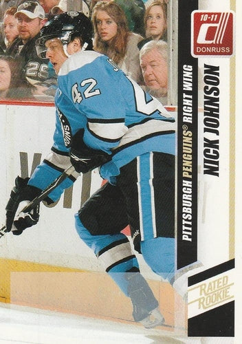 #266a Nick Johnson - Pittsburgh Penguins - 2010-11 Donruss Hockey