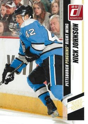 #266b Nick Johnson - Pittsburgh Penguins - 2010-11 Donruss Hockey