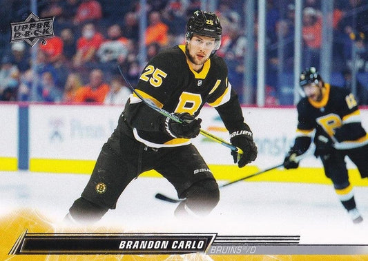 #267 Brandon Carlo - Boston Bruins - 2022-23 Upper Deck Hockey