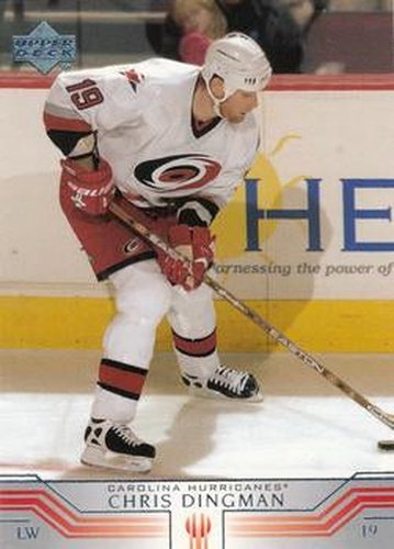#267 Chris Dingman - Carolina Hurricanes - 2001-02 Upper Deck Hockey