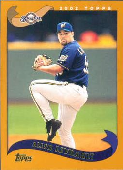 #267 Allen Levrault - Milwaukee Brewers - 2002 Topps Baseball